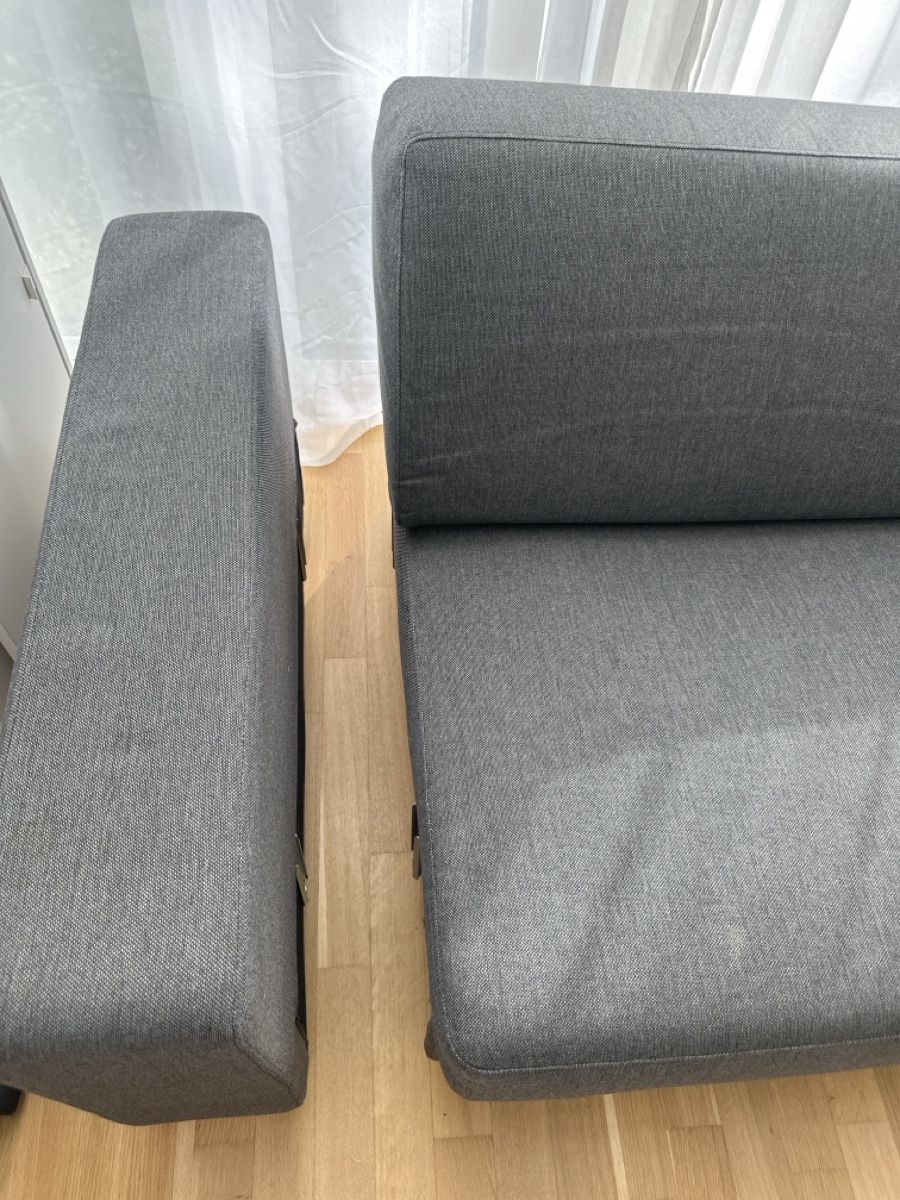 Divani: Sofa bed grey fabric, very good condition – Usato da Allschwil venduto da MB4123 3