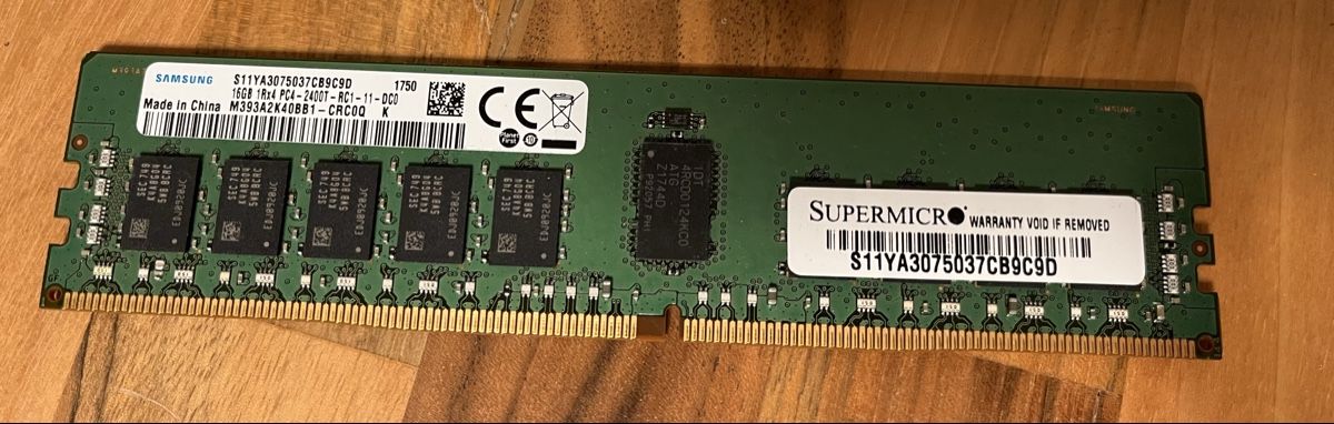 PC: 16gb Ram server Samsung, 16pces – Usato da Yverdon-les-Bains venduto da Fdurussel