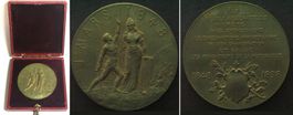 NEUENBURG Auf die Bundesfeier 1898 Bronze 48mm Originaletui