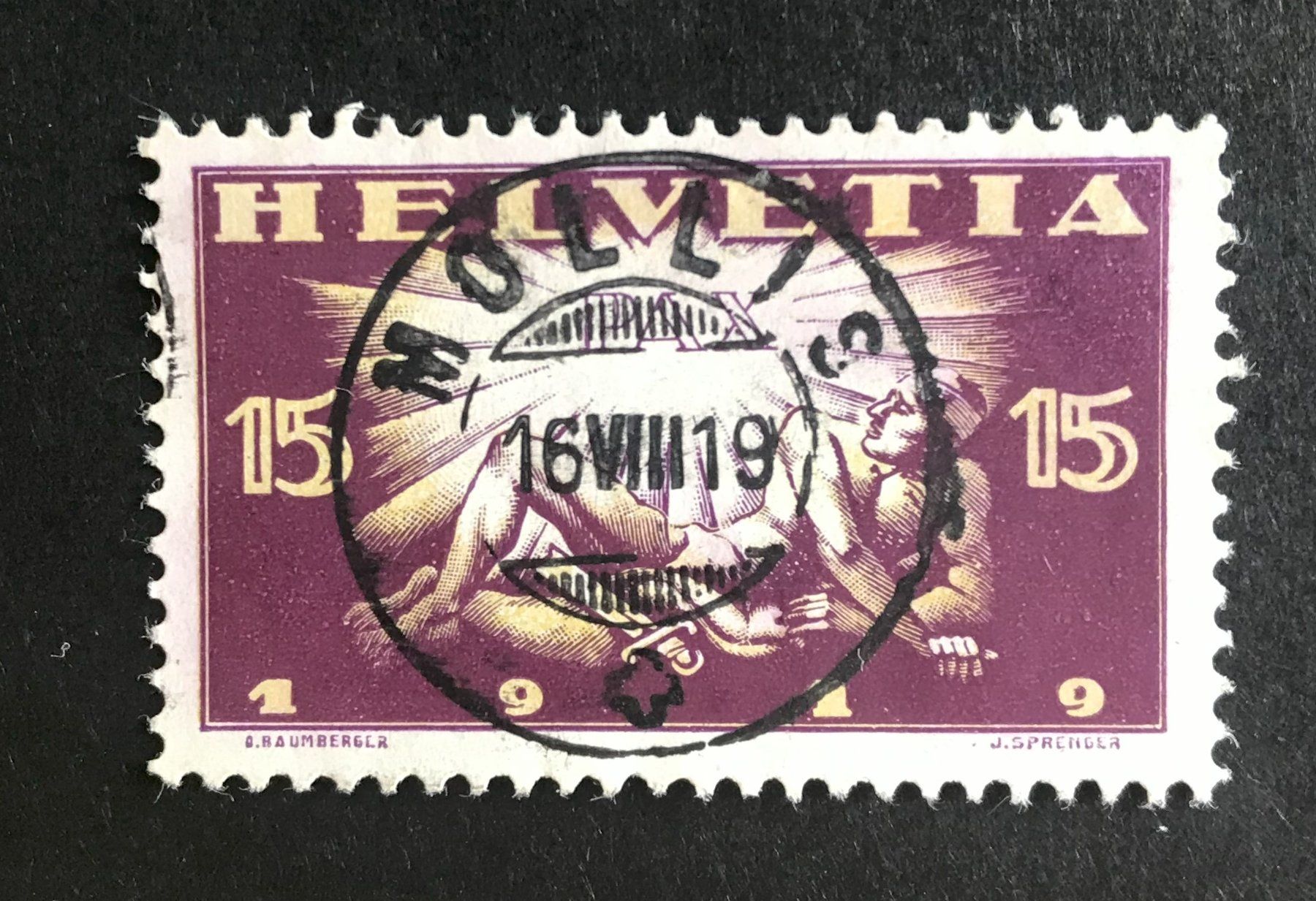 Tutti i francobolli: VOLLSTEMPEL 1919 – Usato da Ostermundigen venduto da wini63