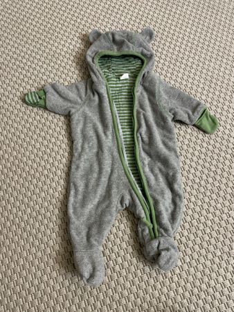 Winter Overall / Fleece Overall mit Ohren, H&M, Gr. 56