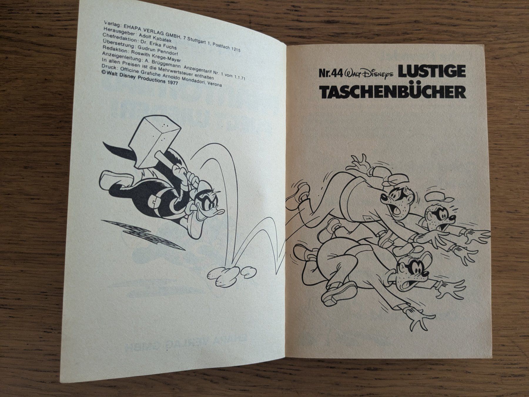 Fumetti: Lustiges Taschenbuch LTB Nr. 44 // 1. Auflage 1977 – Usato da Uster venduto da Albertsnail 2