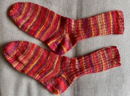 Handgestrickte warme Wollsocken, für Grösse 39/40, NEU