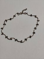 Filigranes 925 Silber Fußbändchen Armband Wellenglied #B1