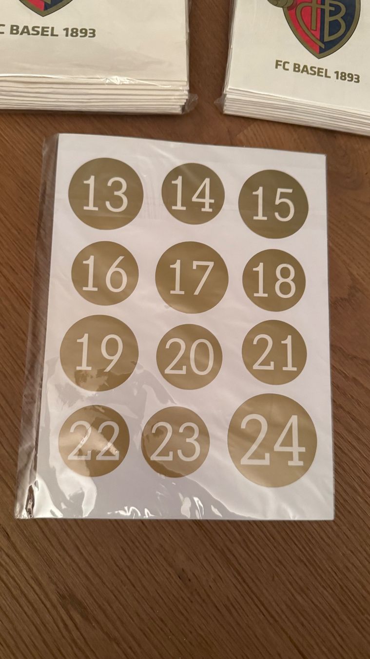 Calendari: FCB Adventskalender Bastelset NEU – Nuovo (secondo la descrizione) da Riehen venduto da To120 4