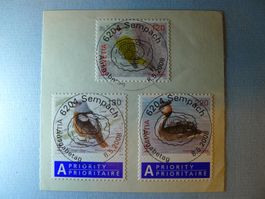 2008 Dauermarken Einheimische Vögel ET Vollstempel 1271-1273