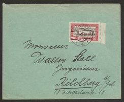 Brief Liechtenstein 1928 Balzers Kilchberg Katalog 60.-