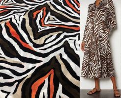 Baumwolle leicht aus Italien 2.15x1.35m fancy zebra