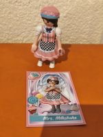 Playmobil Figur Mrs. Milkshake mit Sammelkarte gebraucht