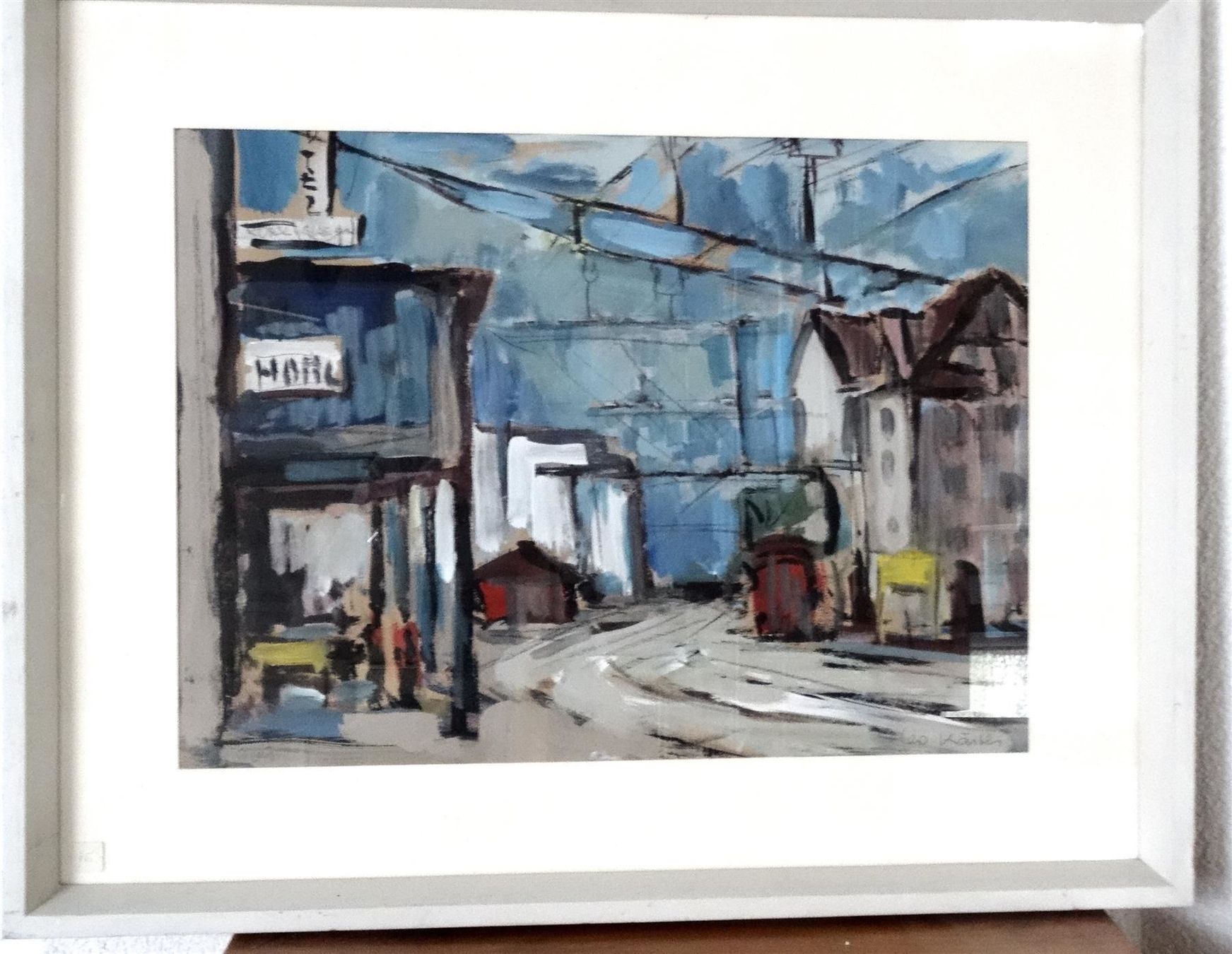 Dipinti: Leo Kästli, Aquarell, Rorschach-Hafen – Usato da Walzenhausen venduto da Hoppala79