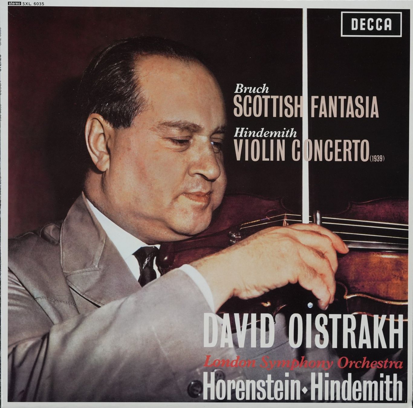 Dischi in vinile: Decca SXL 6035 RI / Bruch / Hindemith / Oistrakh – Nuovo (secondo la descrizione) da Brunnen venduto da Techfreak1