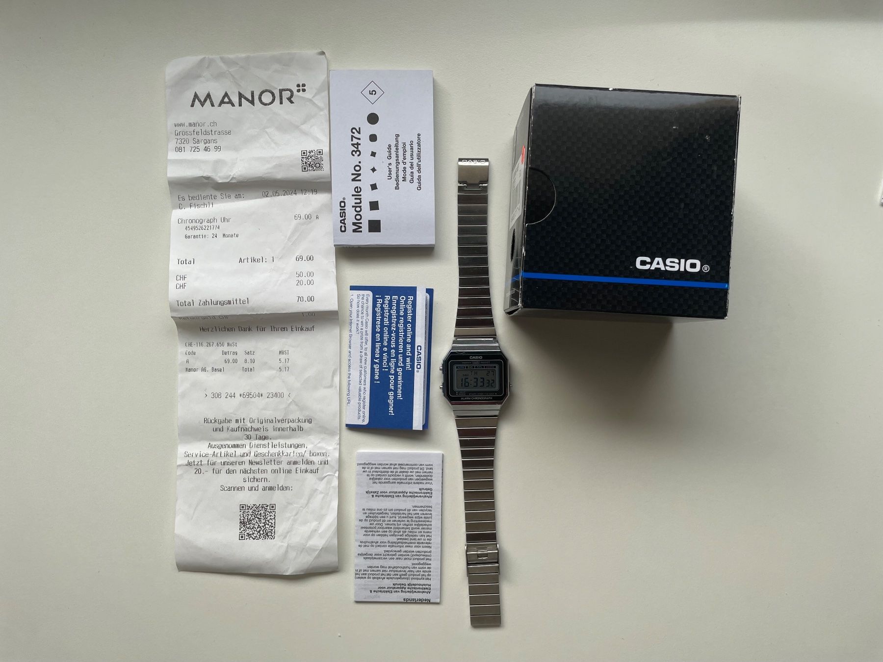 Casio Montres: Casio A700WE-1AEF Alarm Chronograph – D'occasion à Walenstadt par GreenGoblin