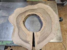 Nussbaum Holz Baumscheibe
