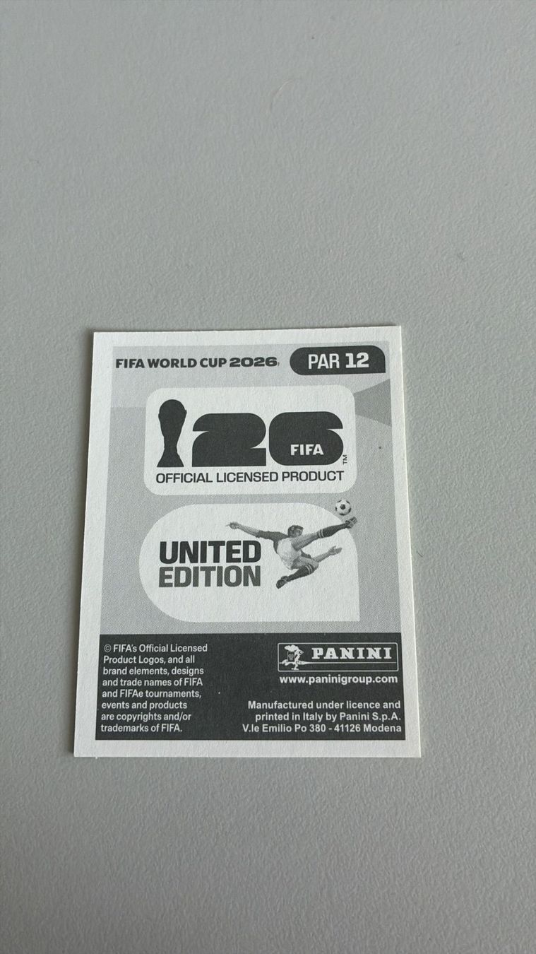 Panini Carte collezionabili: Carte panini 2026 - PAR 12 – Nuovo (secondo la descrizione) da La Neuveville venduto da Ibo2300 1
