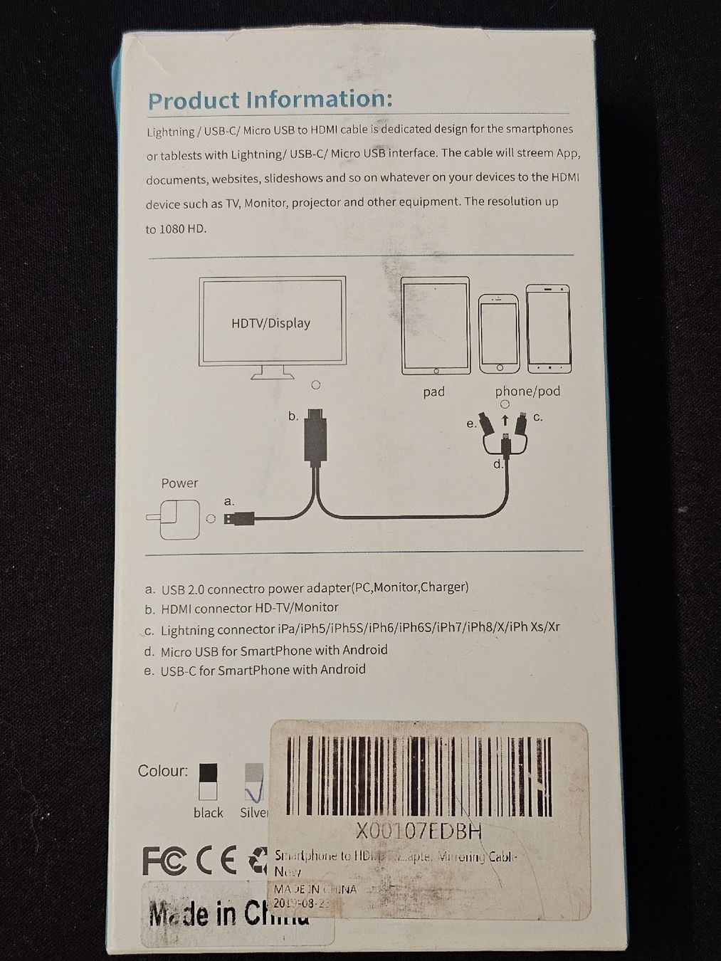 Unità & Adattatore: (1m) 3in1 USB C / Micro USB / Lightning auf HDMI 4K Adapter – Nuovo (secondo la descrizione) da Saas-Fee venduto da naciaa 2