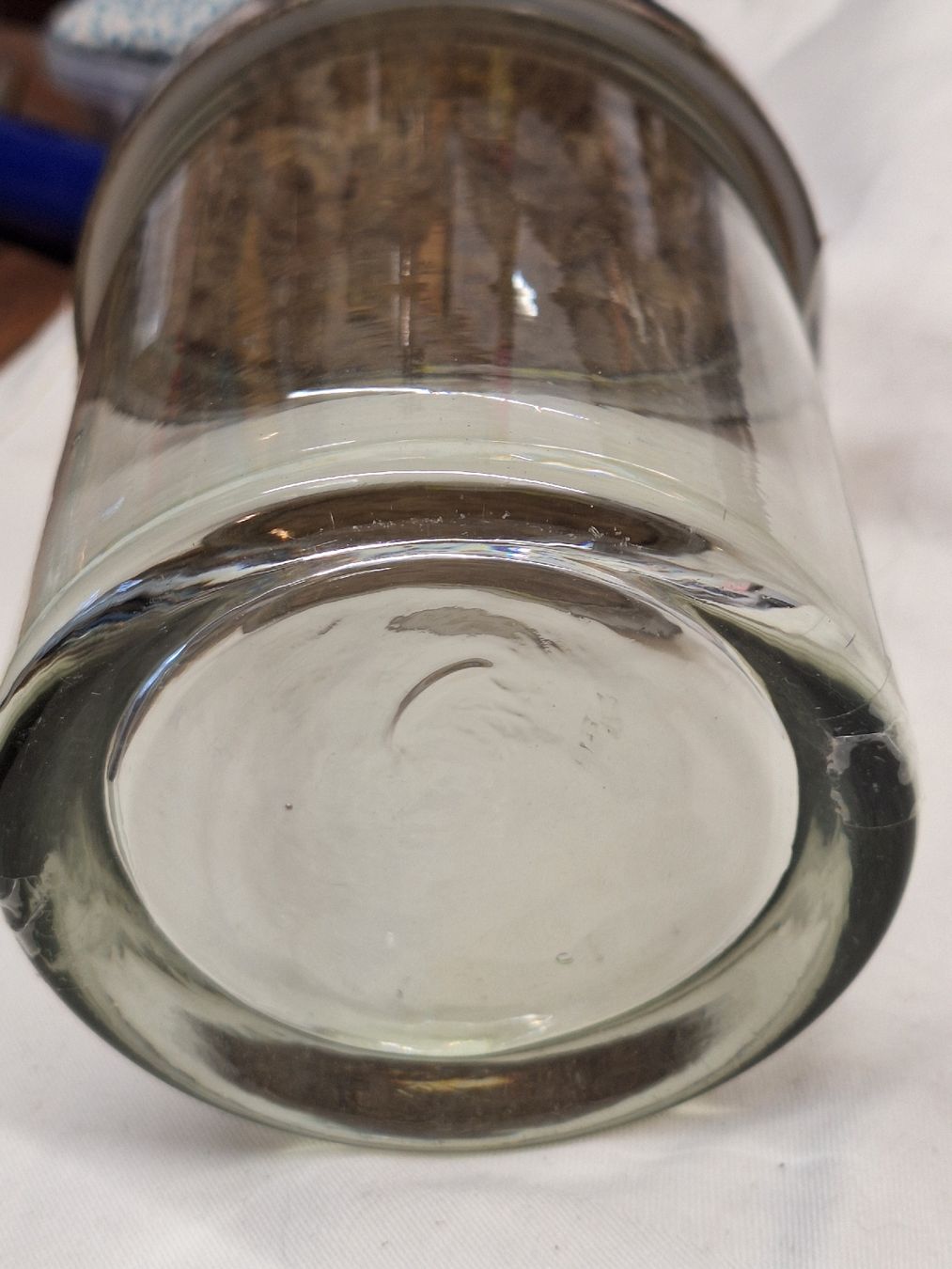 Bicchieri: Glasdose mit versilbertem Vintage OVO Deckel – Usato da Rheinfelden venduto da Cleopatra2000 2