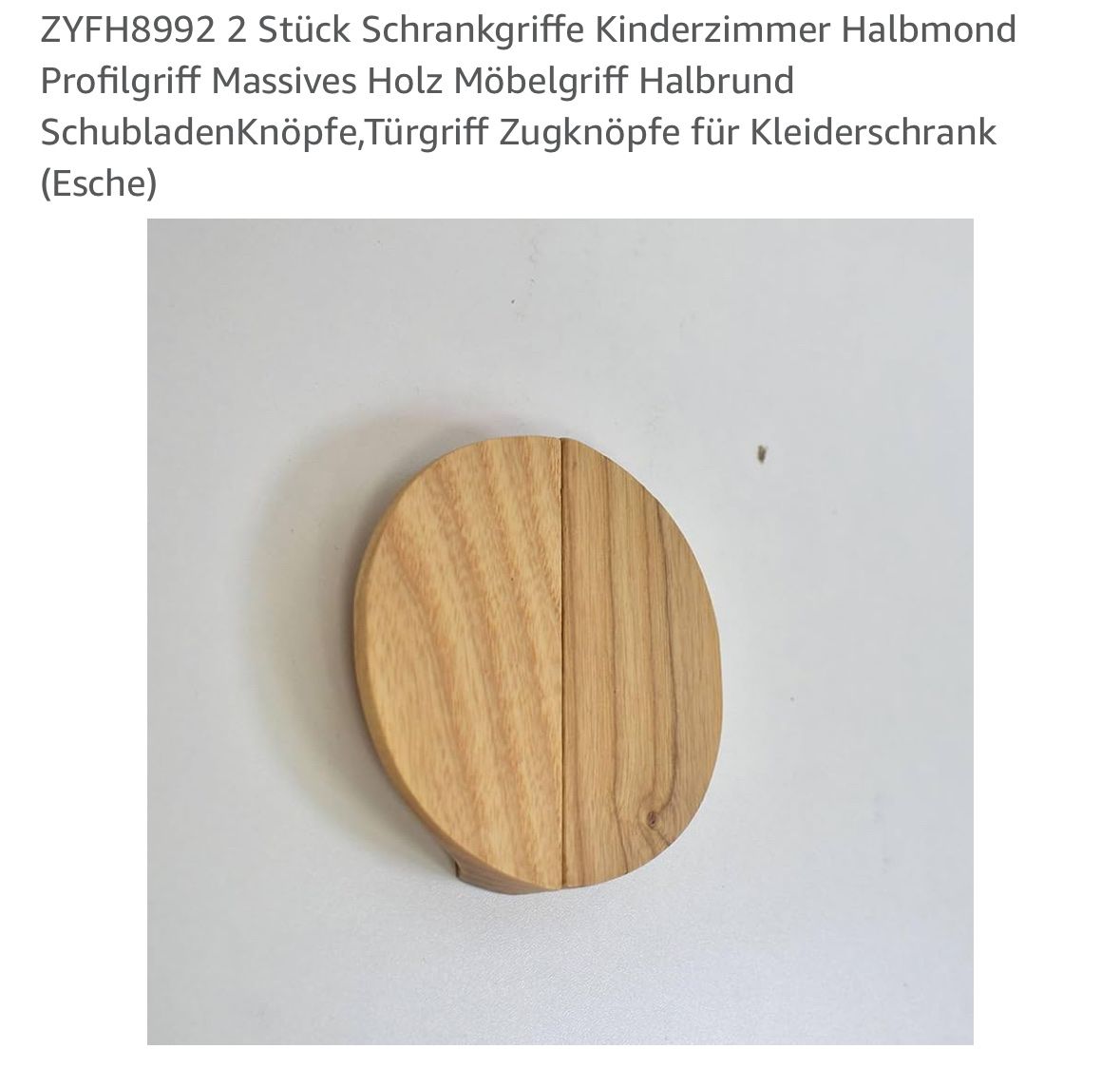 Porte: Schrankgriffe Halbmond – Nuovo e nell'imballaggio originale da zürich venduto da mane02