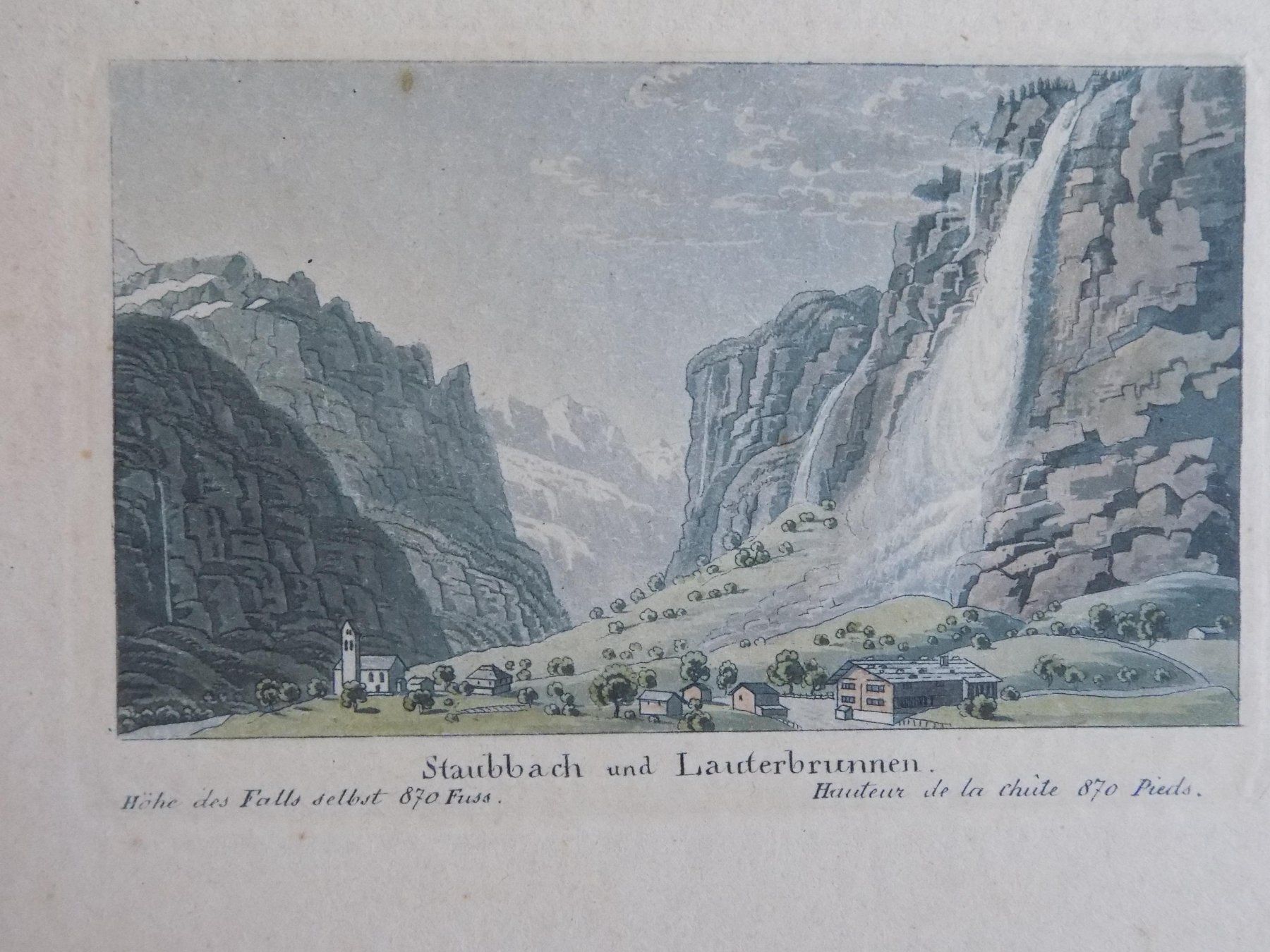 Incisioni: Lauterbrunnen und Staubbach – Usato da Risch venduto da Antikfee 5