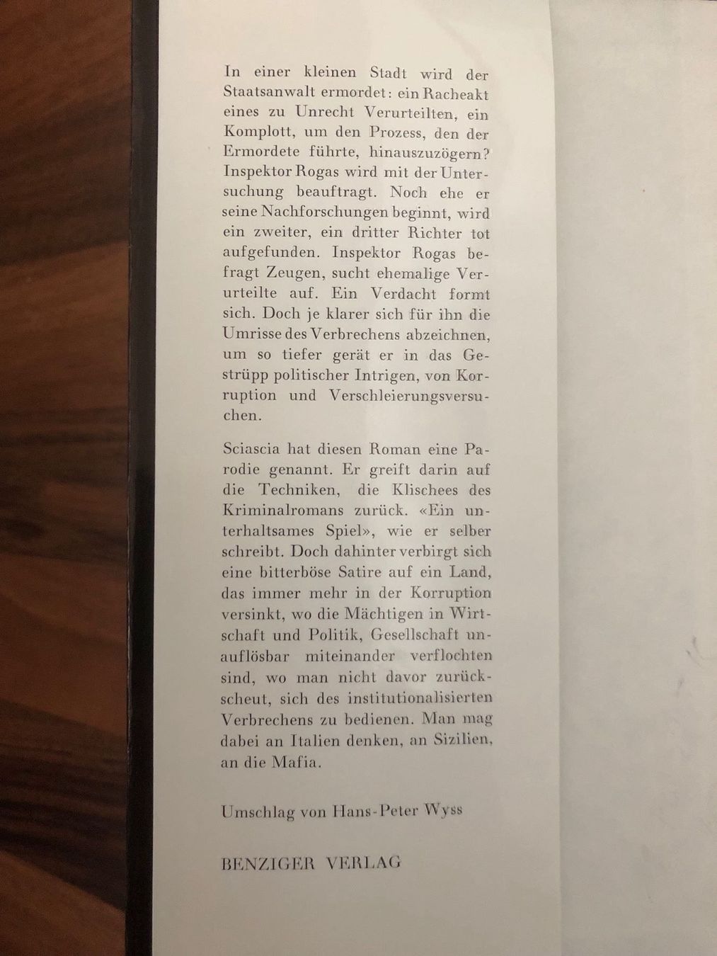 Libri: Tote Richter reden nicht, Leonardo Sciascia, Roman – Usato da Aarau venduto da R-O-G-E-R 4