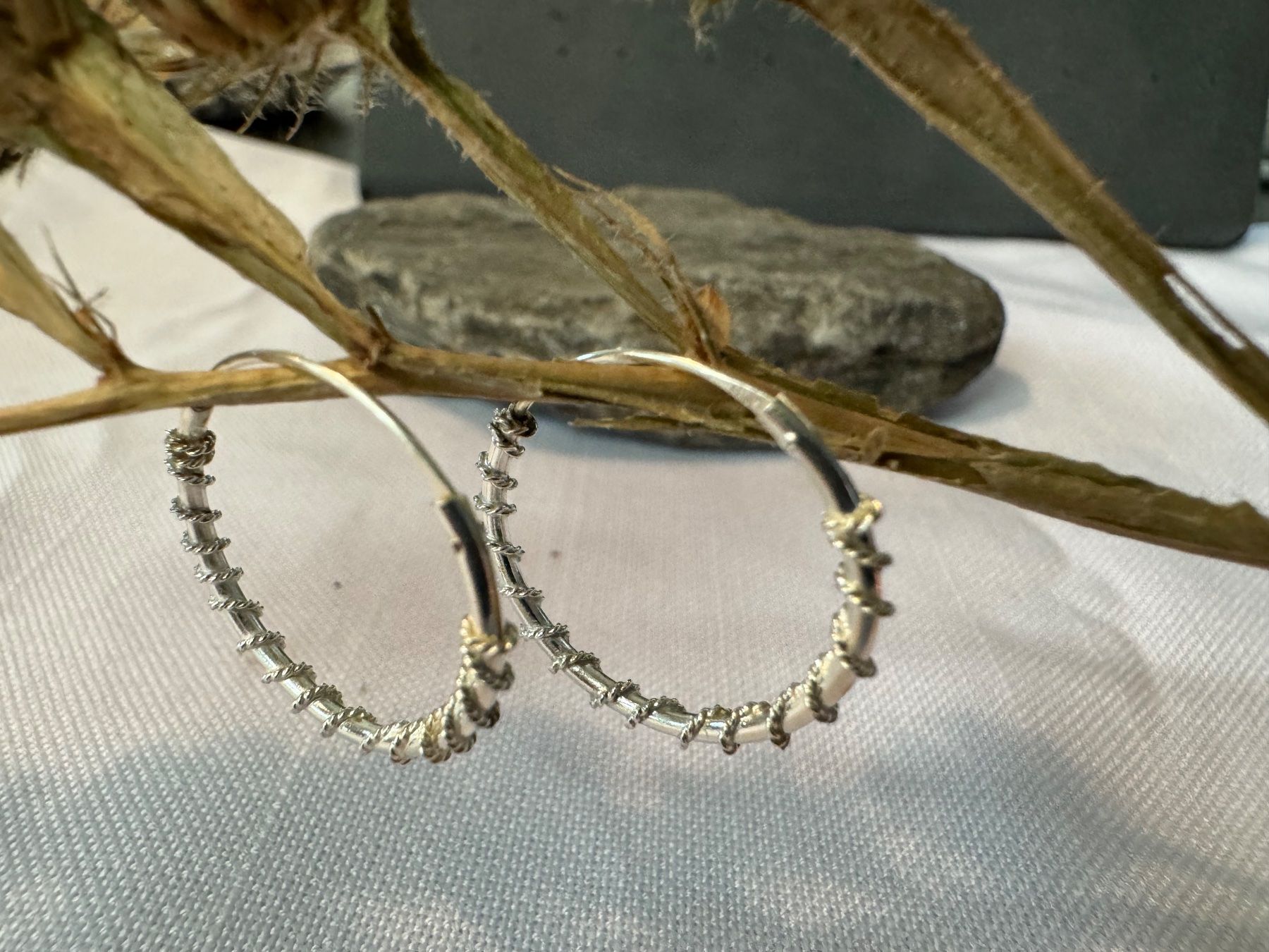 Boucles d'oreille: Classic Ohrringe  mit Sterling Silver – Neuf (Voir description) à Zürich par LIBELLA13 2