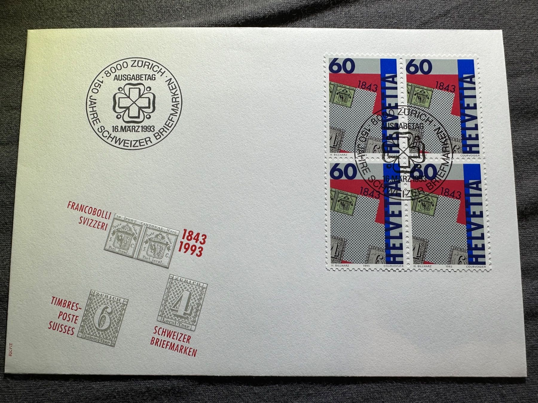 Tutti i francobolli: 1993 FDC Ersttagumschlag – Usato da Stettfurt venduto da 2442