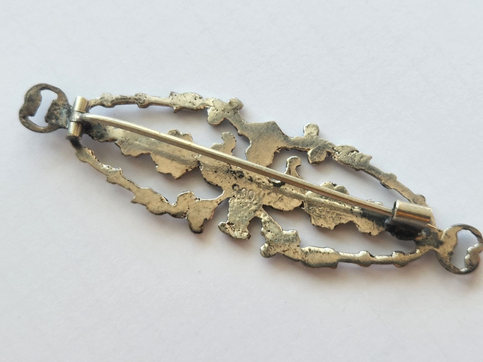 Broschen & Nadeln: Elegante Vintage Brosche mit Blumenmuster, Silber 800 – Gebraucht aus St. Gallen von GIULESGG 4