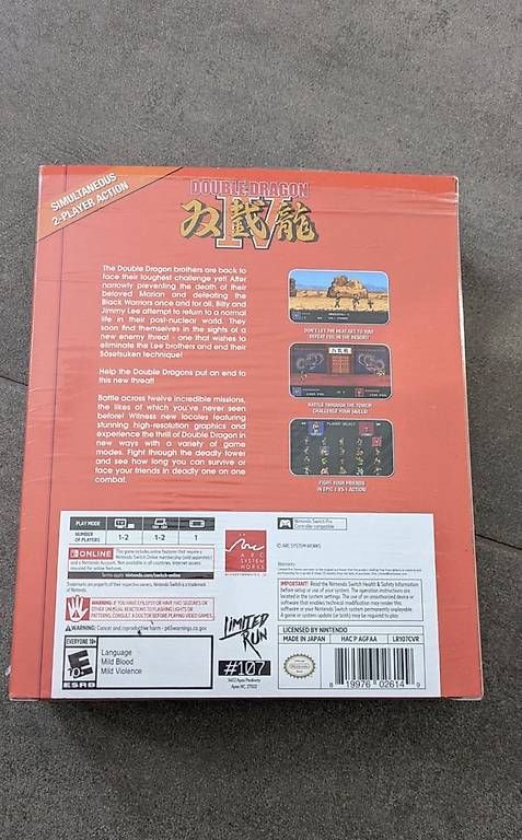 Spiele: Double Dragon IV Classic Edition / Limited Run – Neu und originalverpackt aus Hildisrieden von Frentz 1