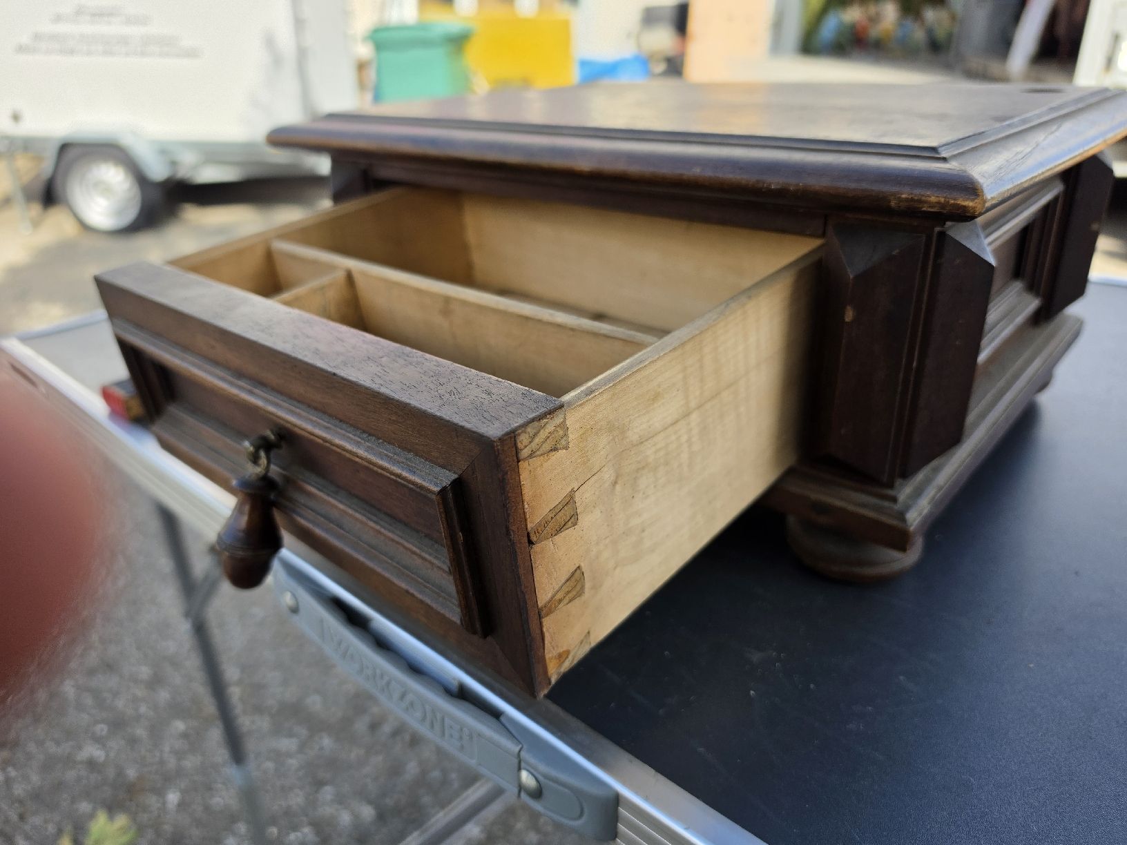 Cassapanche: Holzschatulle mit Schublade antiker Stil – Usato da Mettlen venduto da elios0888 6