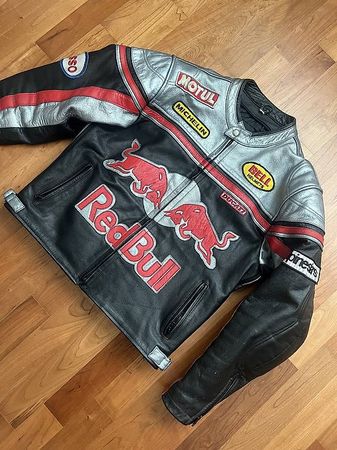 Redbull Lederjacke moto Giacca  Racing jacket vintage rare