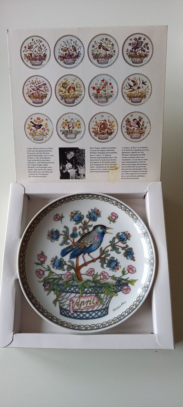 Hutschenreuther Piatti: Wall plate Hutschenreuter April – Nuovo (secondo la descrizione) da Genève venduto da sta_rq2b
