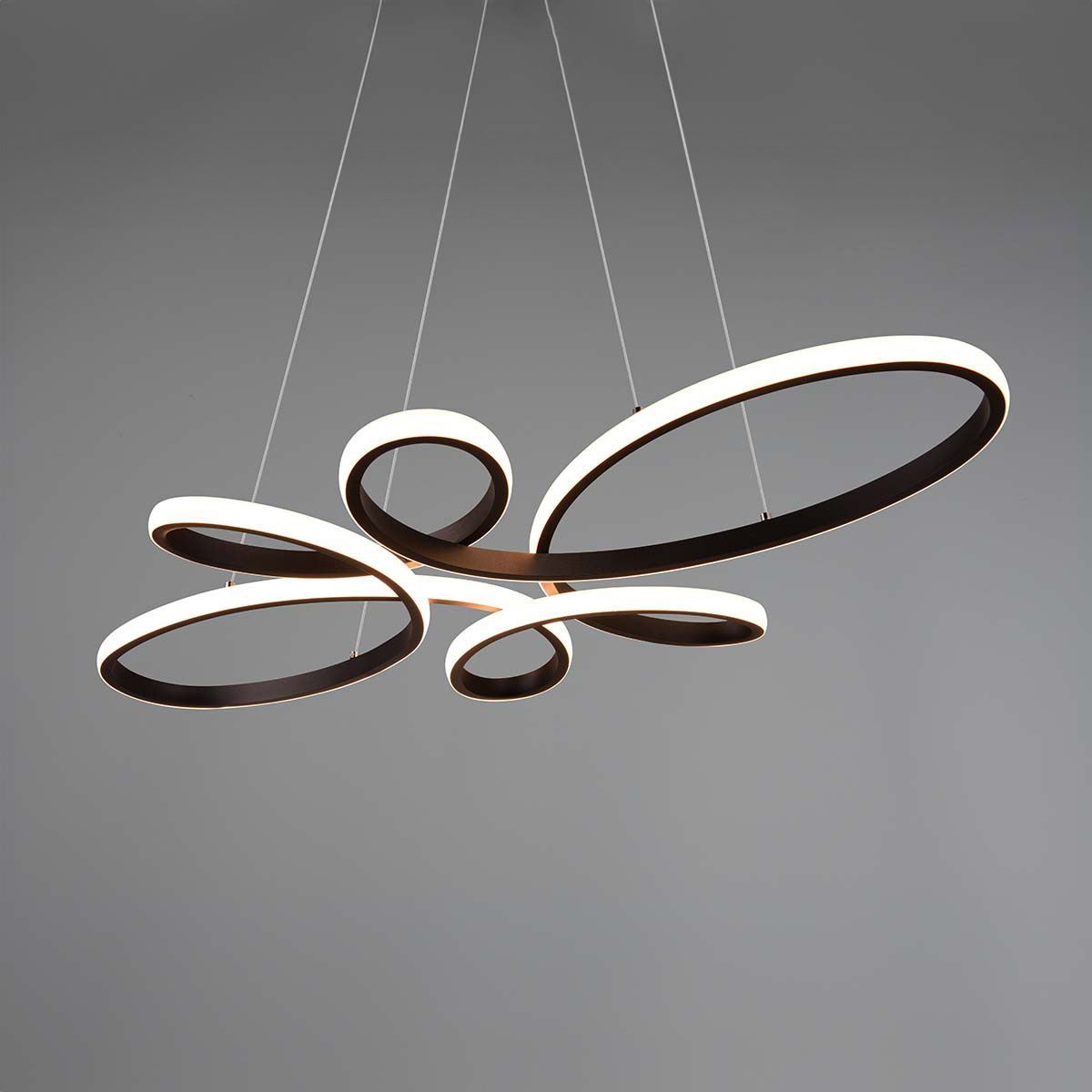 Lampadari & plafoniere: LED Pendelleuchte, Schwarz, 83 x 45 cm – Nuovo (secondo la descrizione) da Kreuzlingen venduto da Smart-Light 7