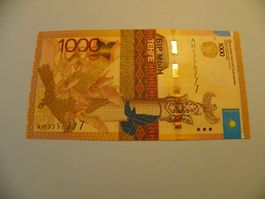 Kazakhstan 1000 Tenge Banknote, Selten, Bankfrisch