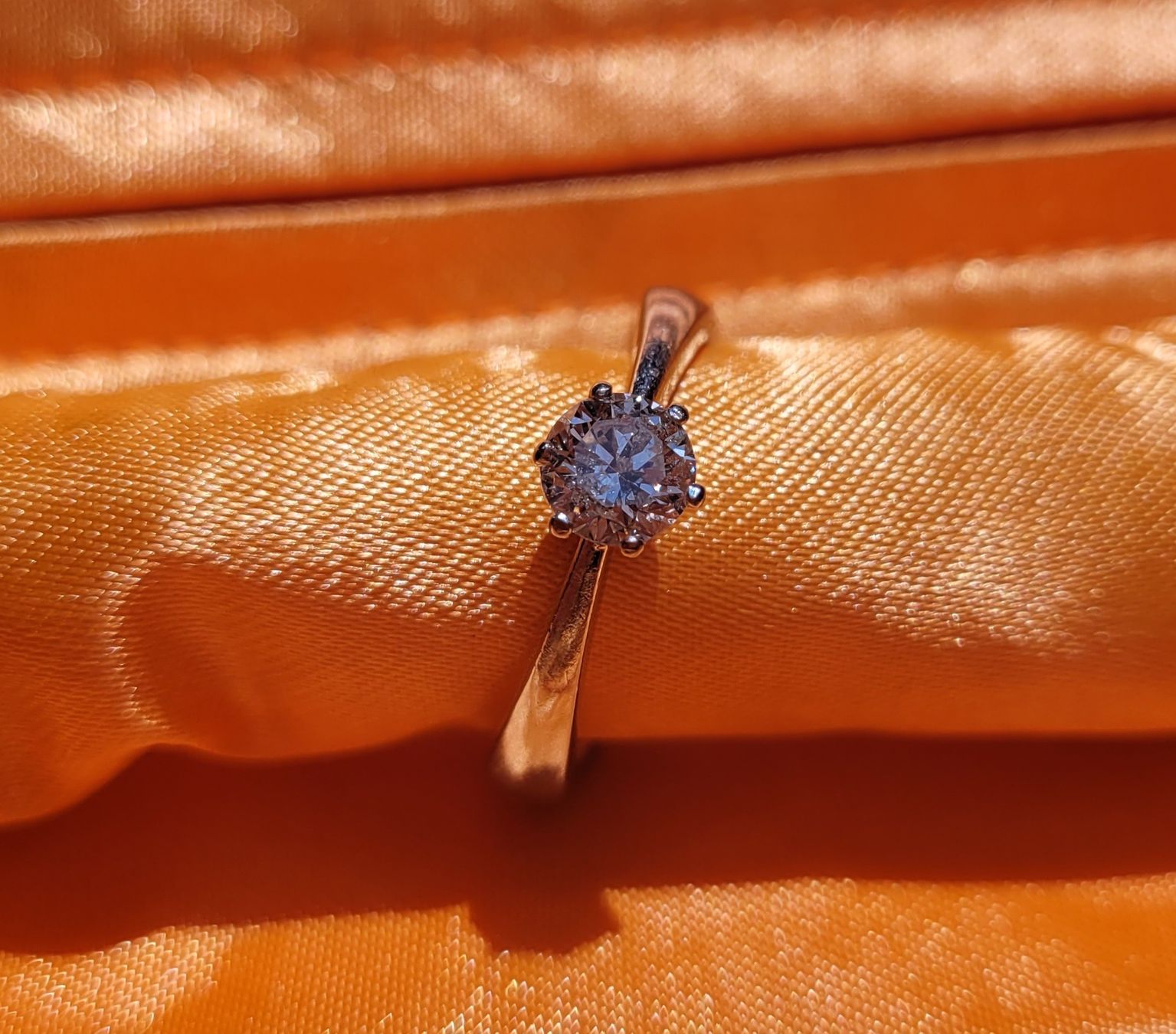 Ringe: Solitär Diamant-Ring Weissgold – Gebraucht aus Gams von kat_lg5l 4