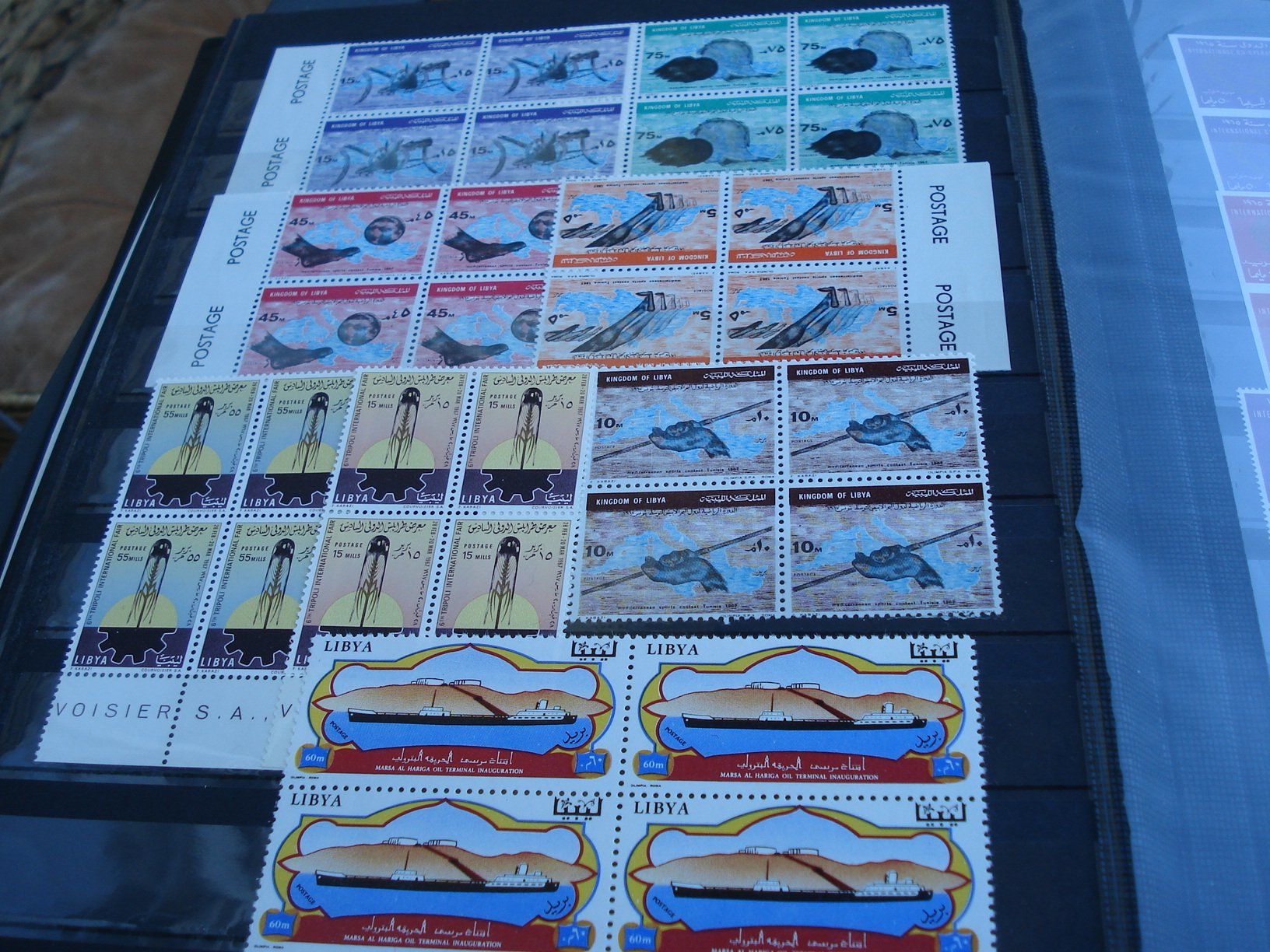 Tutti i francobolli: Lot 4erblocks Libyen, um 1965 ** – Usato da Niederwil AG venduto da morostahu 3