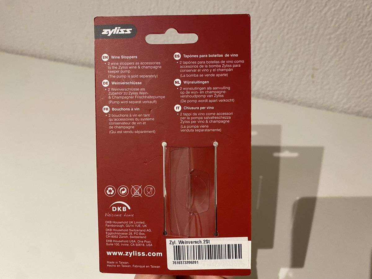 Zyliss Elettrodomestici da cucina: Zyliss Wine Stoppers - New – Nuovo e nell'imballaggio originale da Netstal venduto da m_m_c6xv 1