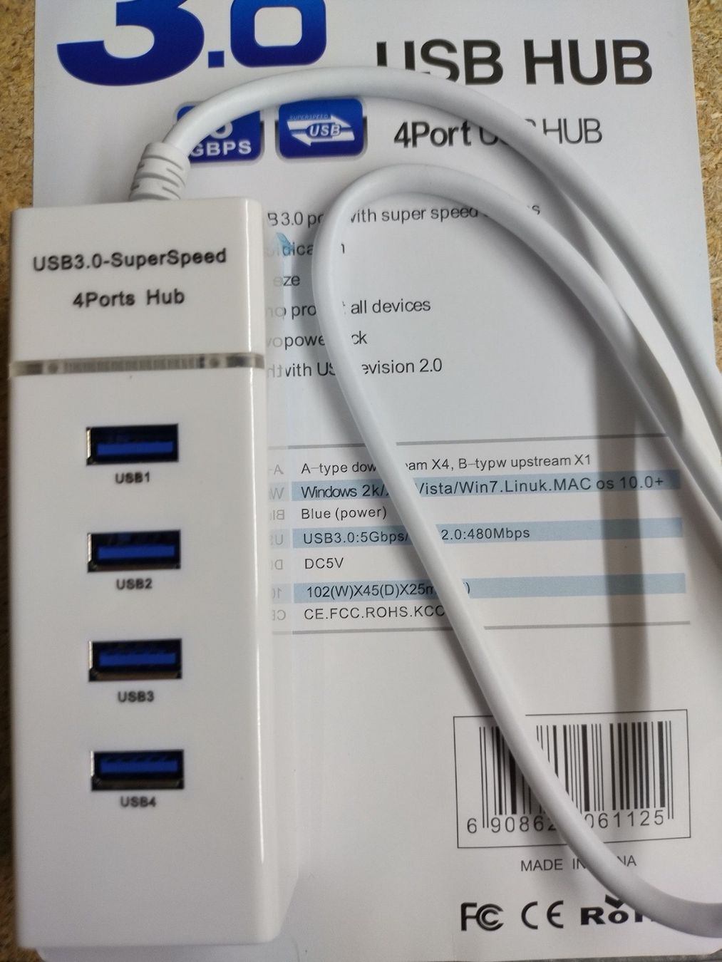 Hub & Switch: USB3.0 4Ports Hub – Nuovo e nell'imballaggio originale da Ermatingen venduto da rik4rdo 2