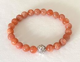 Edelstein Armband Brasilien Sonnenstein Silber auf Mass