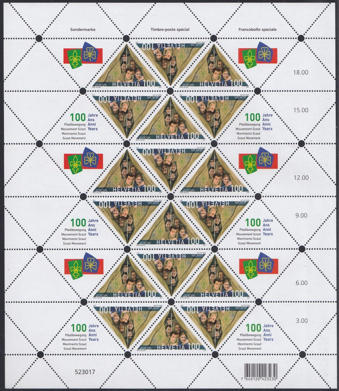 Tous les timbres: 1230** Pfadi-Bogen frankaturgültig – Neuf (Voir description) à Spreitenbach par Lienbi01