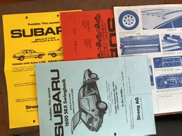 Subaru Preisliste Prospekt