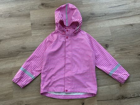 Regenjacke Reima gestreift pink weiss Grösse 116, guter Zust