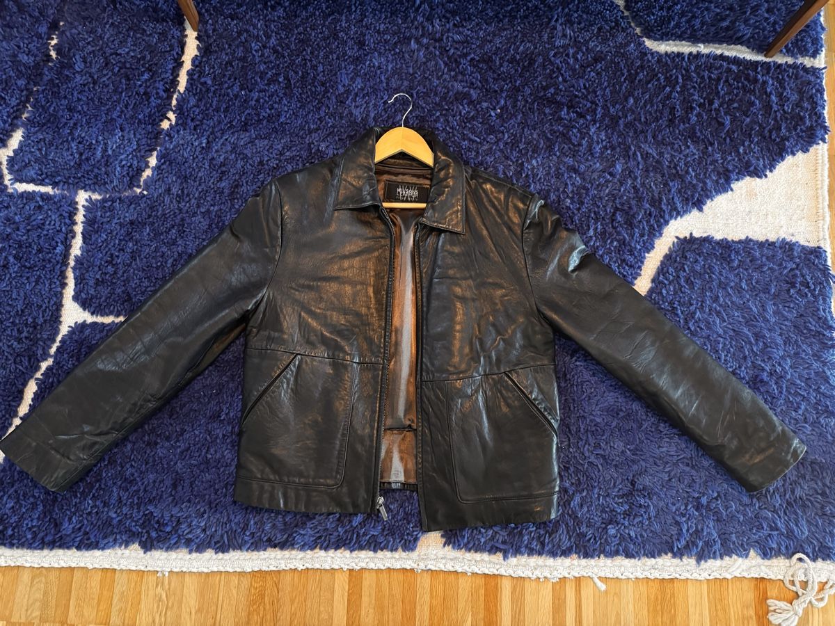Wilson Giacche: Schwarze Echtlederjacke Herren Grösse M von Wilson – Usato da Uzwil venduto da wahsaga