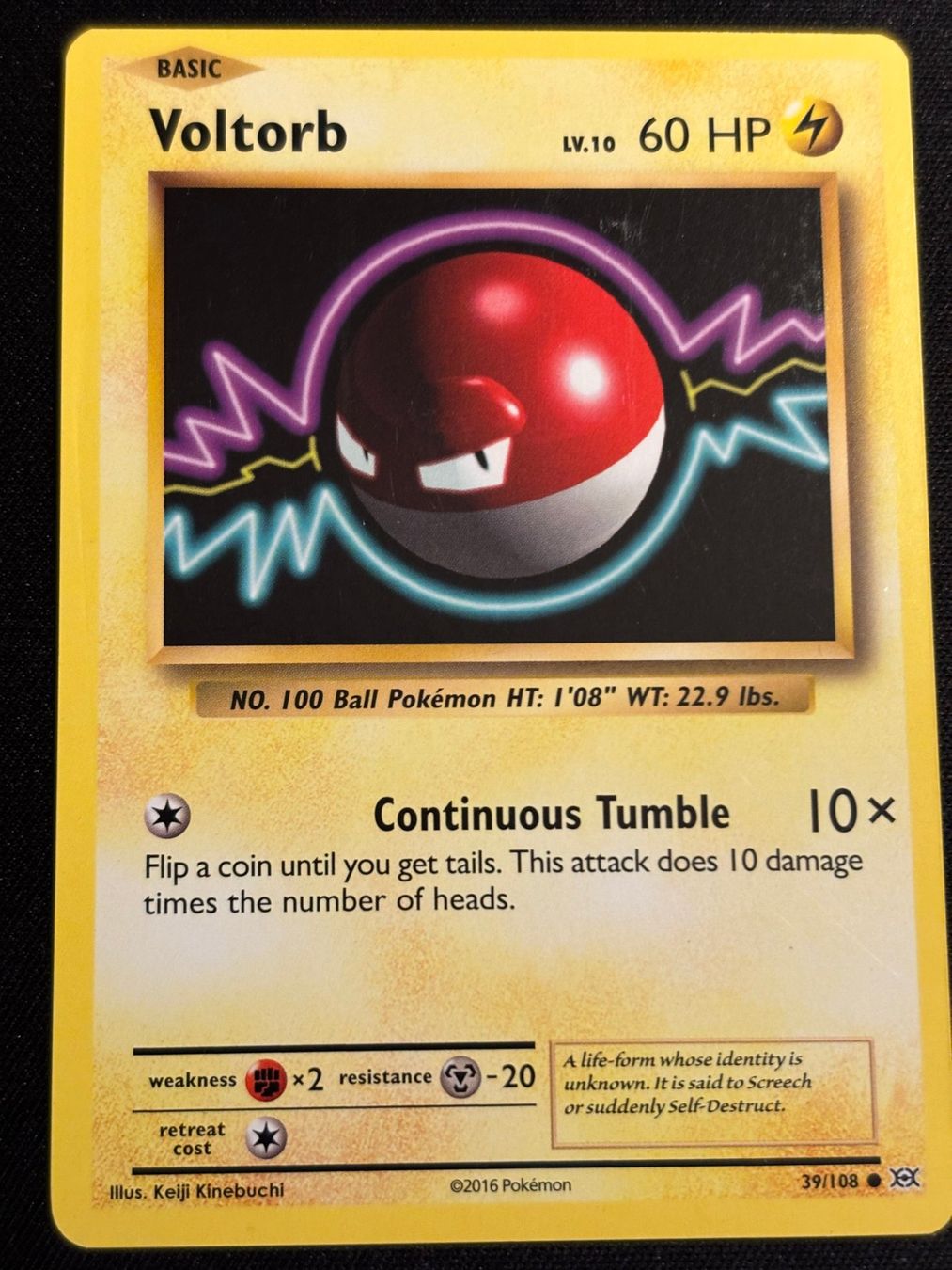 Pokémon Carte collezionabili: Pokemon Voltorb - Evolutions 39/108 - English – Usato da Bern venduto da Big_GS