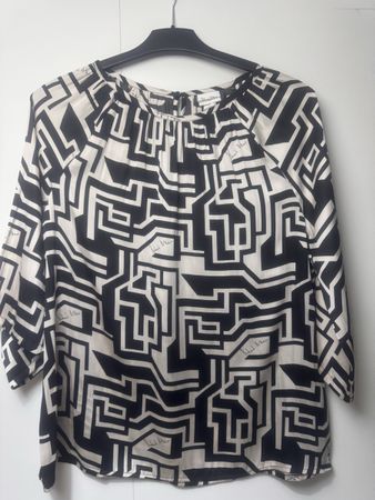 Richard Allan x H&M Bluse Gr 38 (10) geometrisches Muster To