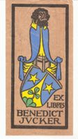 Ex-libris héraldique Benedict JUCKER. St.Gallen.