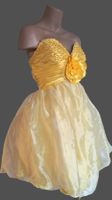 Sommerkleid gelb Perlen Party wie neu Gr. M/L