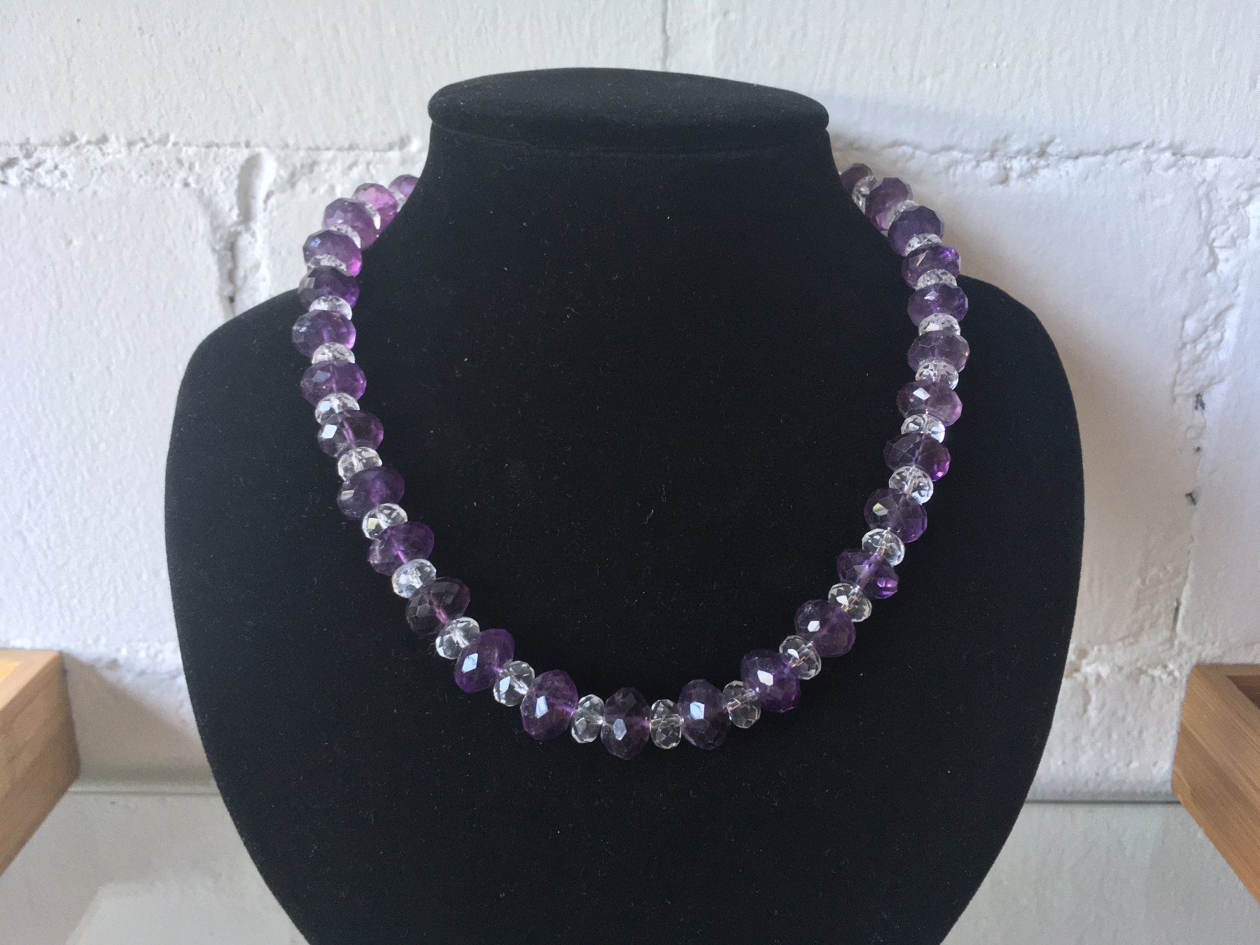 Catenine: TOP22°° AMETHYST/BERGKRISTALL  FACETTIERT  LÄNGE 41cm – Nuovo (secondo la descrizione) da Aesch ZH venduto da LiquidAktion