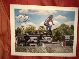 Autogrammkarte Thalya Burford BMX Rennsport signiert
