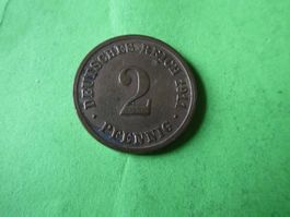 Dt. Reich 1911 D, 2 Pfennig