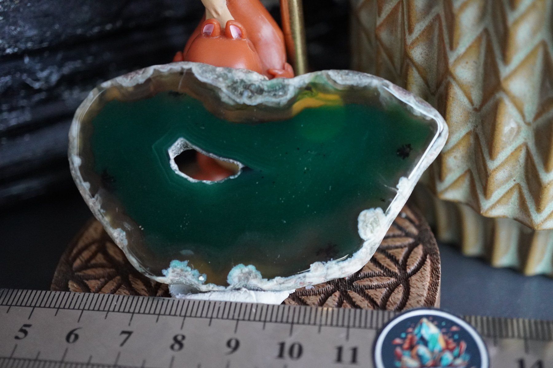 Minerali & Pietre curative: Achat Scheibe Grün   ab  1.-     Räumung – Nuovo e nell'imballaggio originale da Eschenbach SG venduto da topstone 2