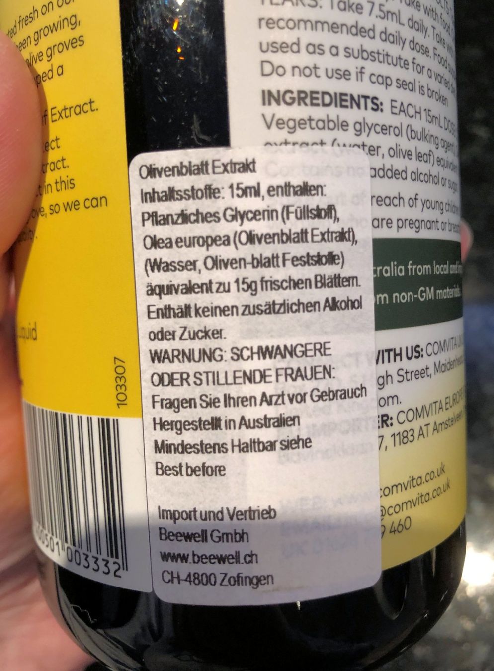 Lebensmittel & Spezialitäten: Olivenblatt Extrakt, 500ml – Neu und originalverpackt aus Rüti ZH von Jasna89 3